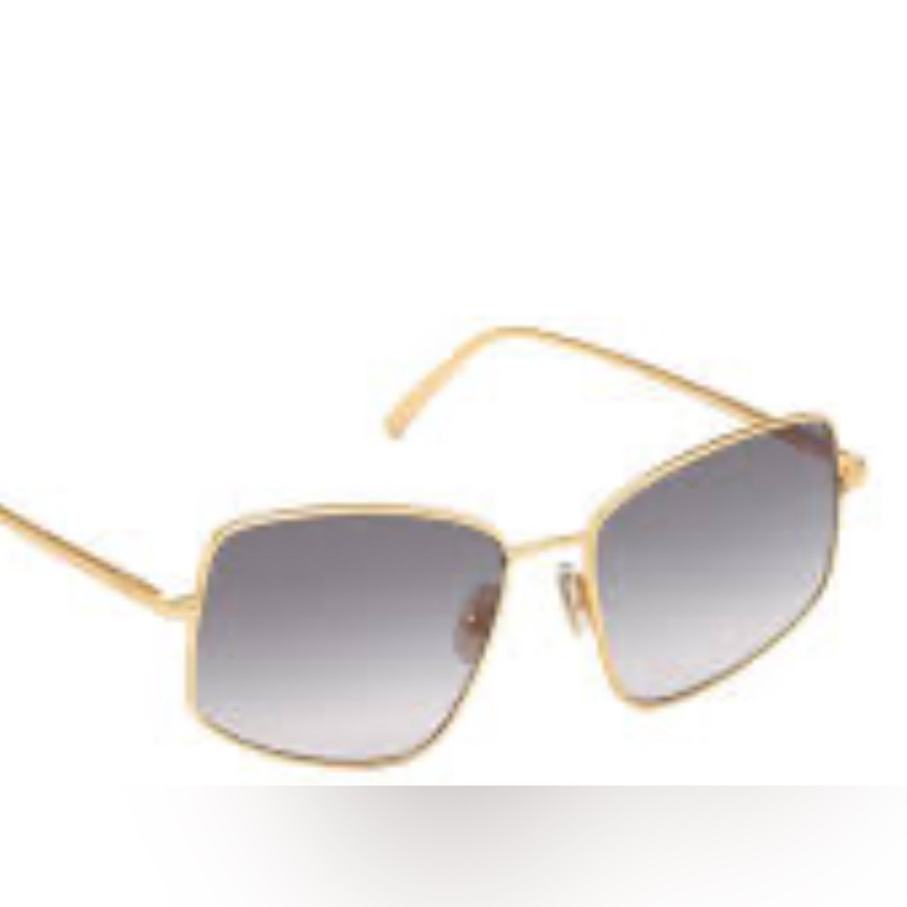 Sportmac by Max Mara Gold Square Sunglasses